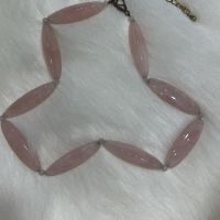 Гердан от розов кварц 🩷✨, снимка 1 - Колиета, медальони, синджири - 45597612