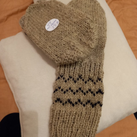 Ръчно плетени мъжки чорапи от вълна размер 44, снимка 9 - Мъжки чорапи - 44530770