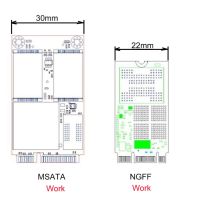 CY USB 3.0 към SATA адаптер 22pin 2.5 твърд диск към 2в 1 Combo Mini PCI-E 2 Lane M.2NGFF mSATA НОВО, снимка 3 - Други - 45863738