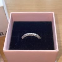 Сребърен пръстен Пандора ОРИГИНАЛЕН, снимка 2 - Пръстени - 45208124