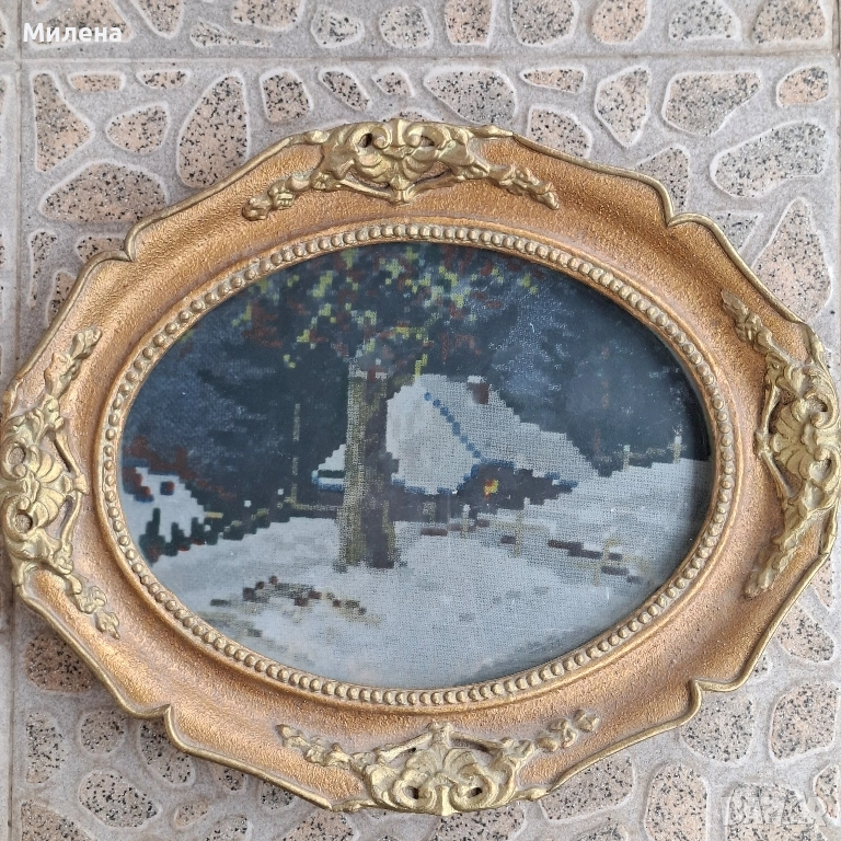 Гоблен - зимен пейзаж, снимка 1