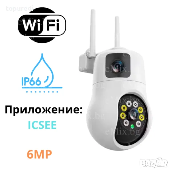 КАМЕРА С ДВА ОБЕКТИВА ICSEE, снимка 1