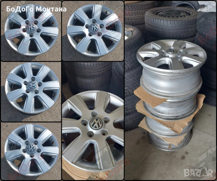 Оригинални алуминиеви джанти за VW Amarok / Crafter – 16", снимка 1