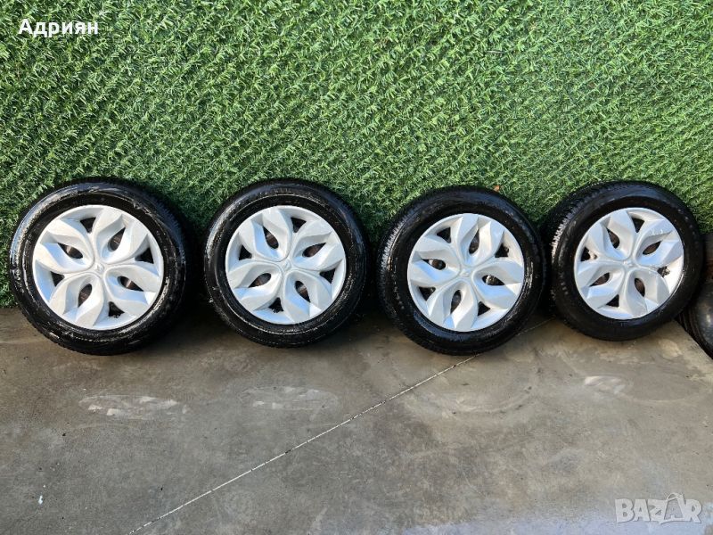 Джанти R15 4х100 Renault Zoe + Зимни гуми Firestone 185/65/R15, снимка 1