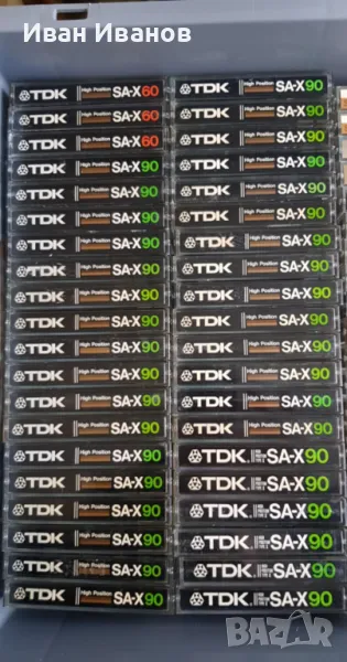 TDK SA-X аудиокасети записани, снимка 1