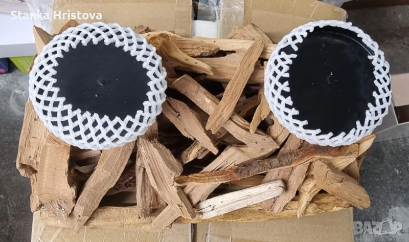 Свещник от естествена дървесина., снимка 1