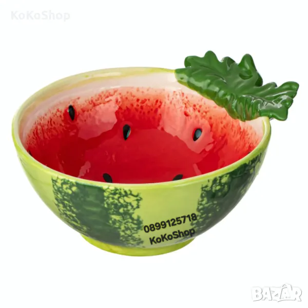Купа "Диня"-12х6 см./купичка "Диня"/керамична купа, снимка 1