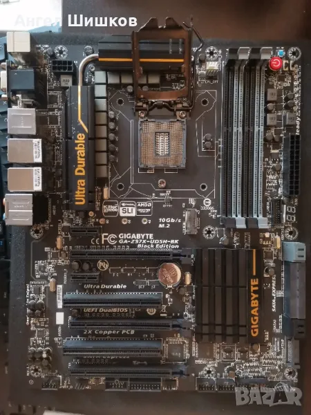 Дънна платка Z97 Gigabyte GA-Z97X-UD5H-BK rev. 1.0 Socket 1150, снимка 1