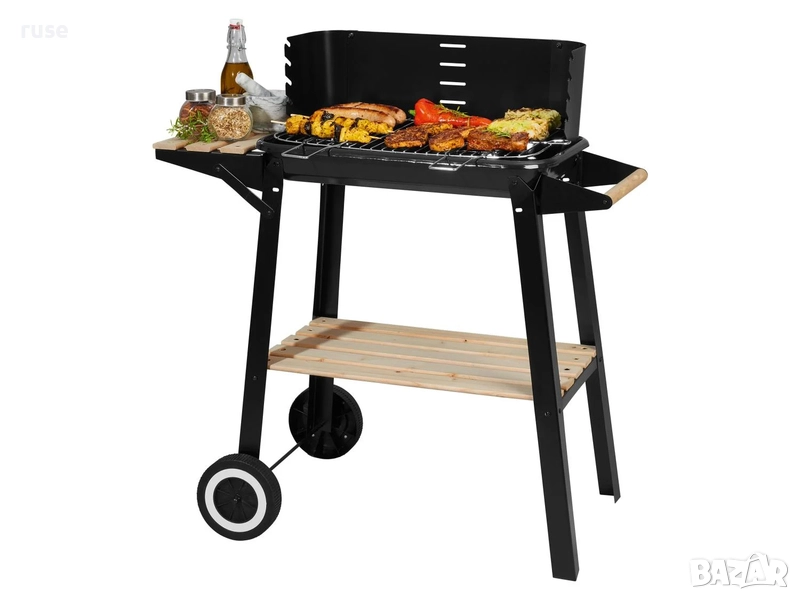 НОВИ! Барбекю количка грил на дървени въглища , снимка 1