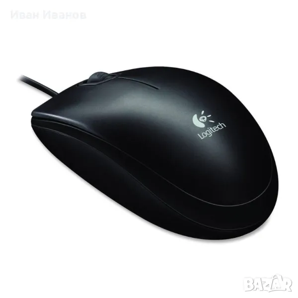 Жична оптична мишка LOGITECH B100, снимка 1