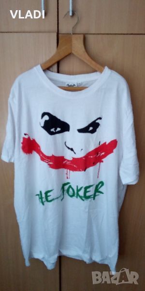 Тениска The Joker бяла, снимка 1