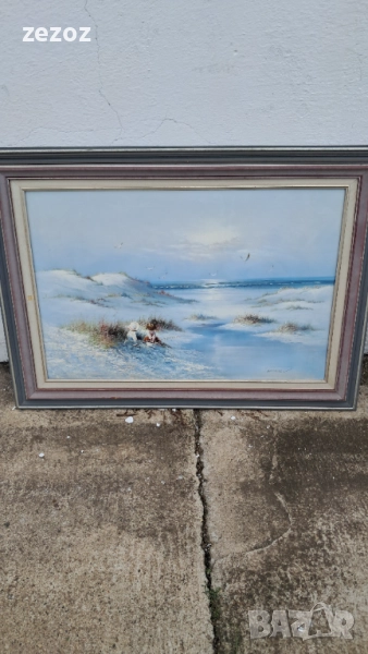 Авторска картина "Деца на риболов", снимка 1