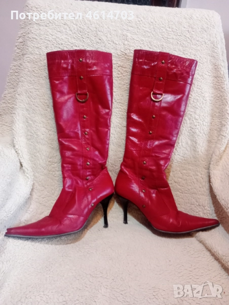 Дамски ботуши кожа , снимка 1