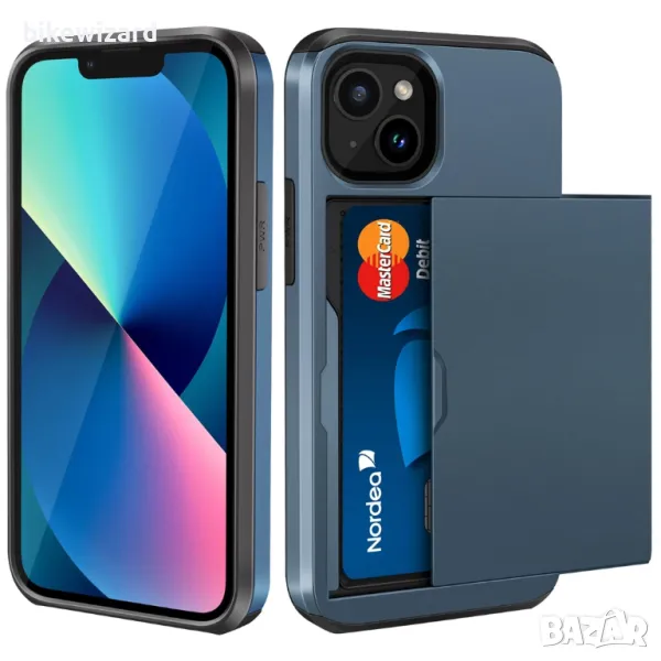 Кейс за iPhone 13 Mini с държач за карти НОВ, снимка 1