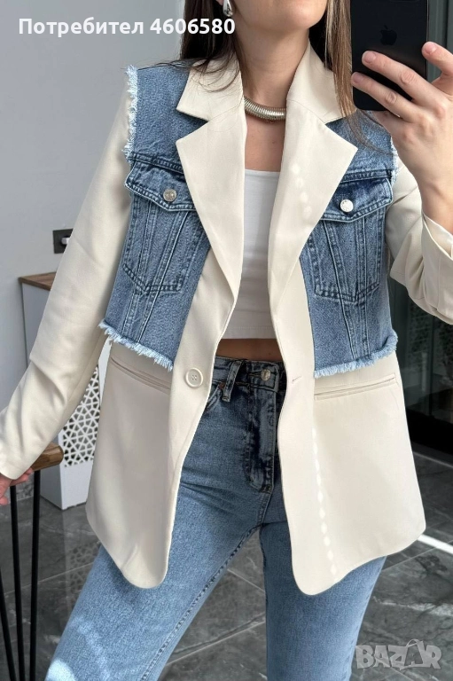 🧥 Сако с деним, снимка 1