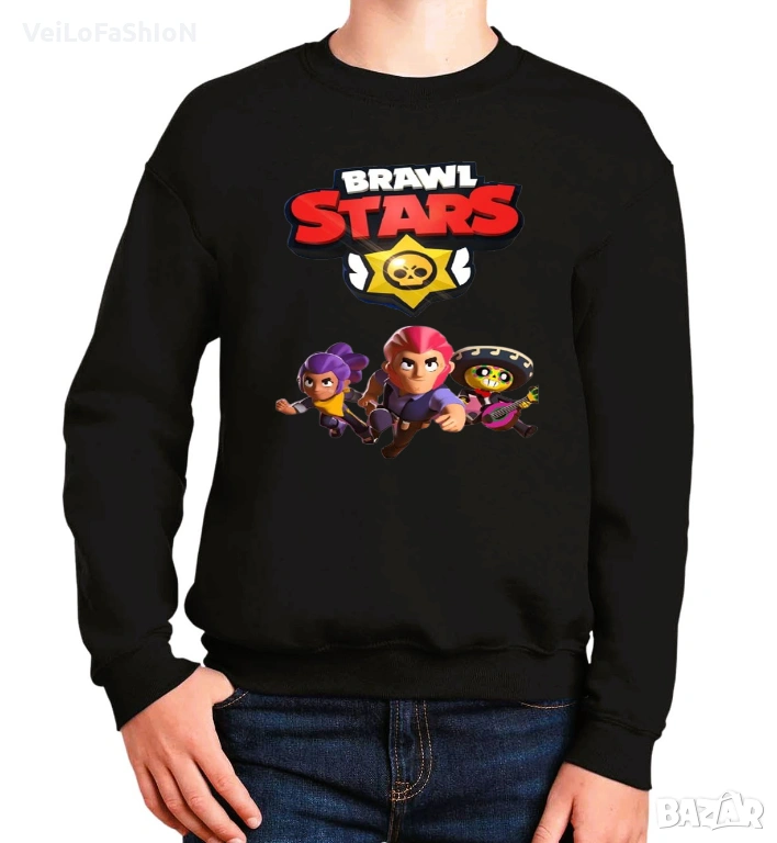 Нова детска ватирана блуза BRAWL STARS, снимка 1