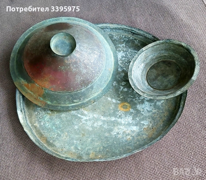 Антични медни кухненски съдове от България (19-ти век), снимка 1