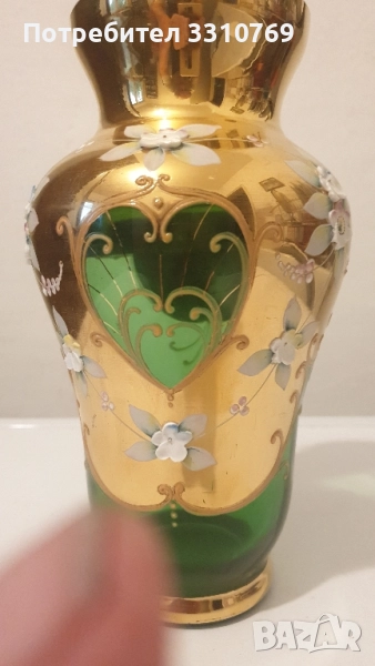 Изящна кристална ваза от "Бохемия "., снимка 1