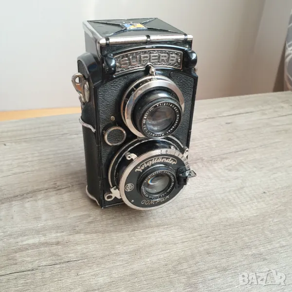 Стар Фотоапарат Voigtlander Superb Camera 1:3,5 F=7,5cm, снимка 1