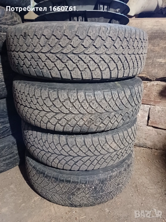джанти FORD 14' 4х108 + зимни гуми LASSA SNOWAYS II 175/70R14, снимка 1