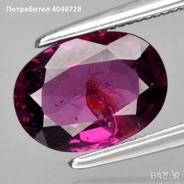 Естествен инвестиционен родолит гранат 1.58ct., снимка 1