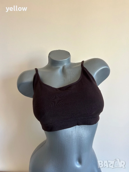 Кафяво спортно бюстие , снимка 1