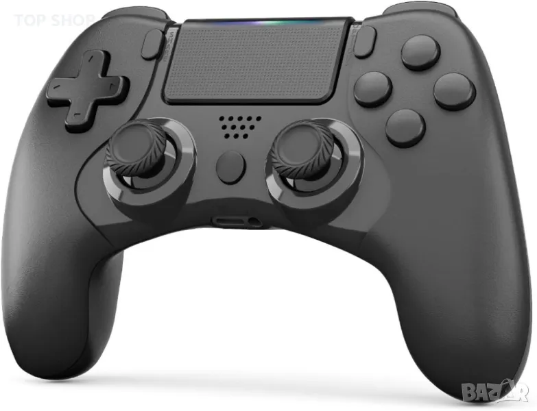 Контролер Clevo за PS4, безжичен контролер за игри, съвместим с P4, P4 Slim,P4 Pro с двойна вибрация, снимка 1