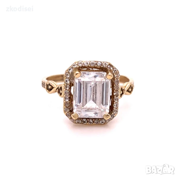 Златен дамски пръстен 2,77гр. 14кр. проба:585 размер:56 модел:33072-1, снимка 1