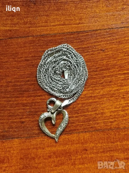 Сребърен синджир с висулка. 50см. Цена 28,99лв. За Севлиево безплатна доставка., снимка 1