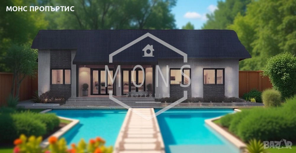 Mодерна къща с голям двор и елегантен дизайн в гр. Севлиево, м. Крушевски баир, снимка 1