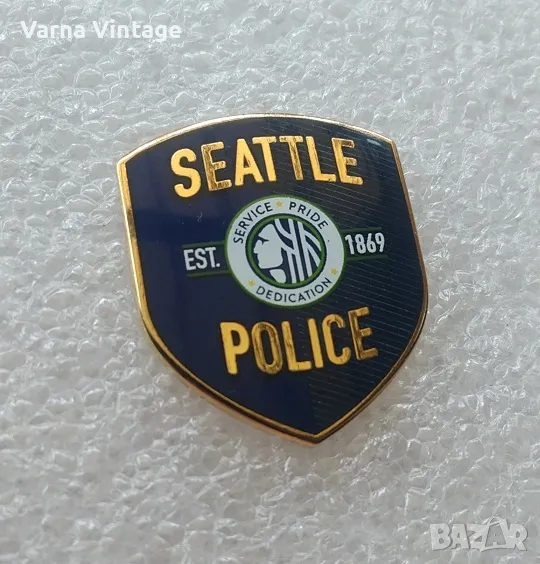 Значка SEATTLE POLICE ( ПОЛИЦИЯТА НА СИАТЪЛ ). марк., снимка 1