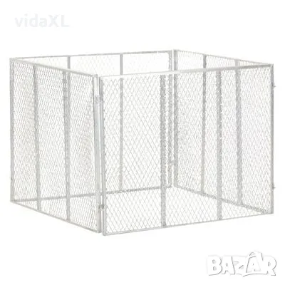 vidaXL Градински компостер, 100x100x77 см, поцинковано желязо(SKU:146150), снимка 1