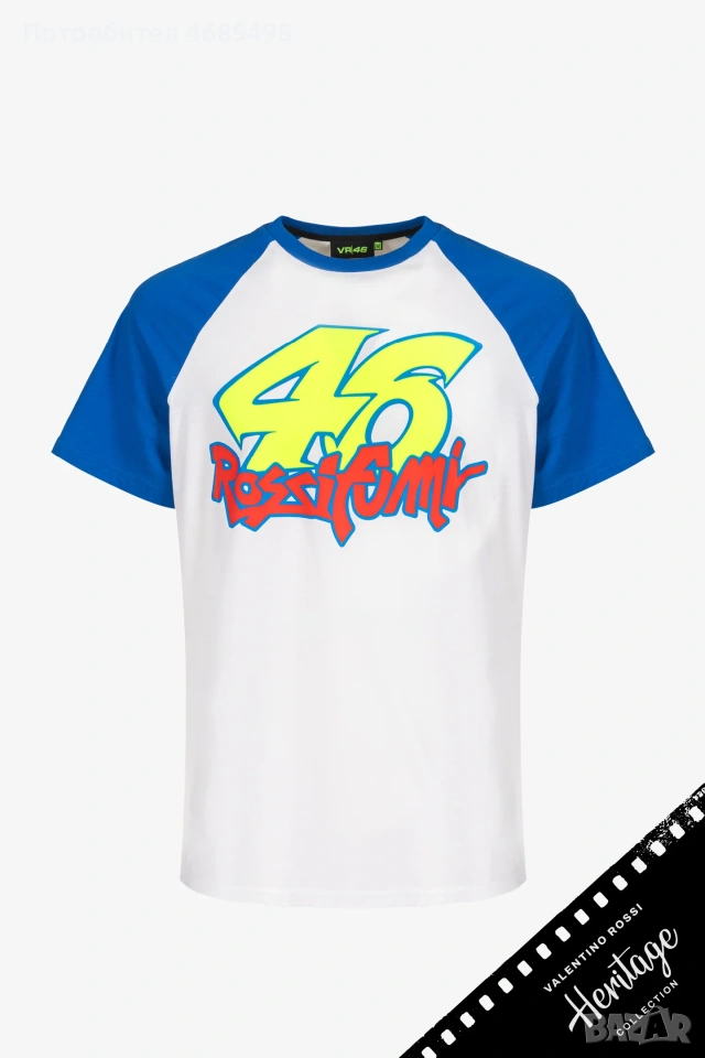 VR46 Rossifumi Heritage тениска – официална MotoGP тениска Valentino Rossi мърч, снимка 1