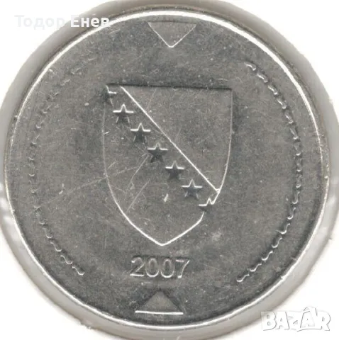 Bosnia and Herzegovina-1 Konvertibilna Marka-2007-KM# 118, снимка 2 - Нумизматика и бонистика - 50433915