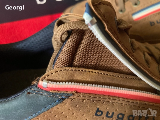 Bugatti Ross Cognac 42 Мъжки Обувки, снимка 4 - Маратонки - 53582528