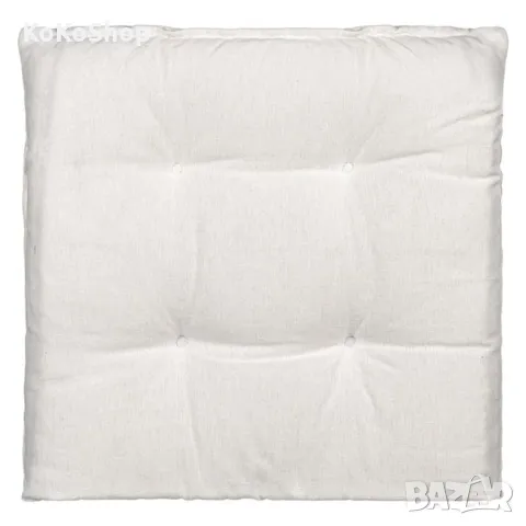 Бяла възглавница  за стол-38х38х5 см./декоративна възглавница, снимка 2 - Възглавници - 49689226