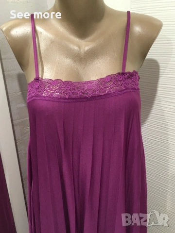 ZARA дълга рокля плисе S, снимка 4 - Рокли - 53571992