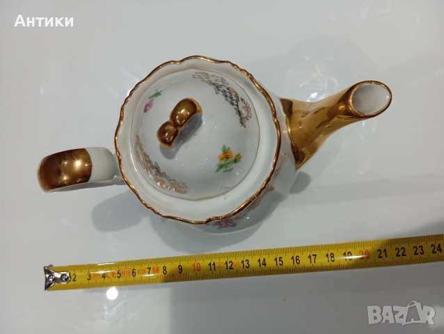 Стар порцеланов чайник маркиран, снимка 9 - Други - 52513951