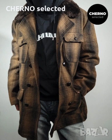 SCHOTT NYC палто с яка от изкуствен косъм – размер XXXL – отлично състояние, снимка 9 - Палта - 53077079