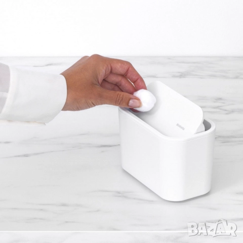 Кошче за отпадъци за баня Brabantia MindSet Dark Grey / White, снимка 12 - Други стоки за дома - 52098615