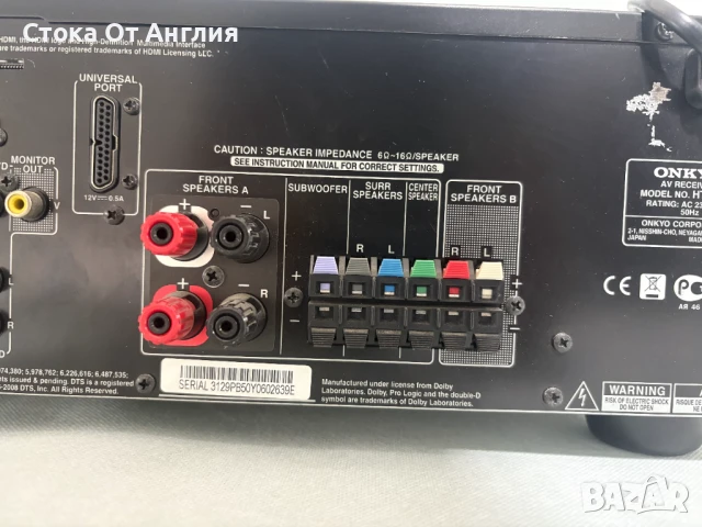 Ресийвър - ONKYO HT-R380, снимка 8 - Ресийвъри, усилватели, смесителни пултове - 50683928