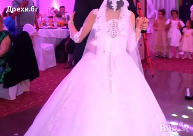 Булченска Рокля с подарък токчета, снимка 8 - Сватбени рокли - 50252977