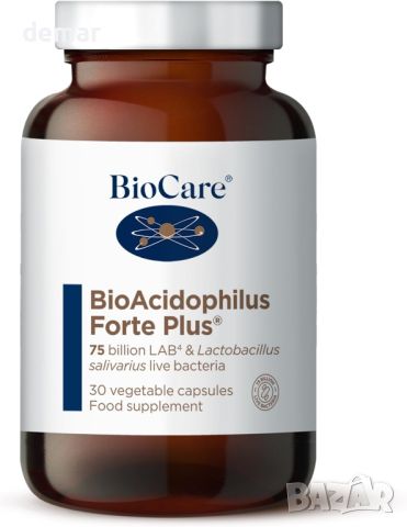 BioCare BioAcidophilus Forte Plus - 30 капсули, снимка 1 - Хранителни добавки - 45552413