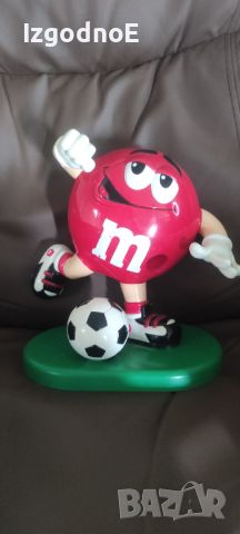 &M'S - Promotional - M&M'S Character Football Player Dispenser - 1990-1999 - Germany Ретро MM, снимка 1 - Фигурки - 46723281