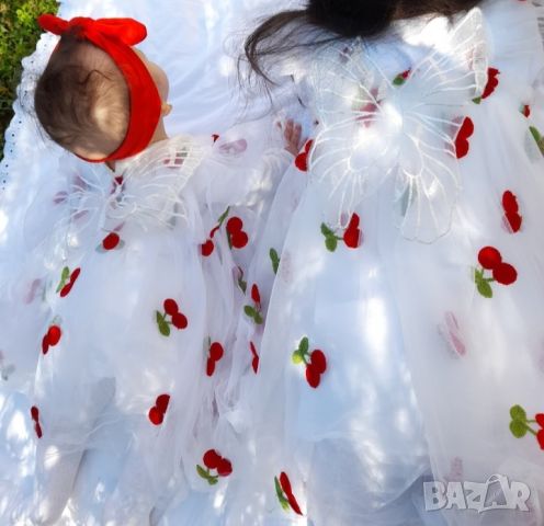 Страхотни рокли с черешки, снимка 2 - Детски рокли и поли - 46067975
