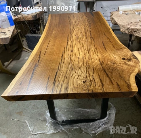 Маси от масив с жив ръб, кръгли, правоъгълни, трапезни, холни, орех, дъб, бряст по поръчка на клиент, снимка 18 - Маси - 52471539