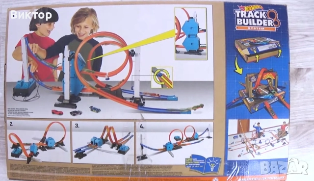 Писта Hot Wheels Track Builder kit with power boost.Най-добрата серия!, снимка 3 - Коли, камиони, мотори, писти - 52657046