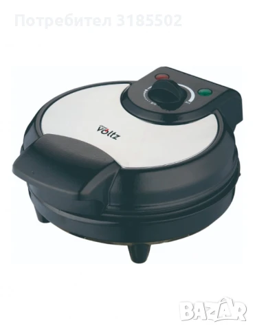 Гофретник Voltz,1200W, 5 гнезда, Инокс