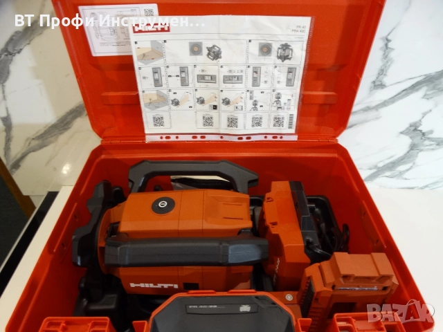 2025 - Hilti PR 40 - 22 / Nuron - Ротационен лазерен нивелир, снимка 12 - Измервателни инструменти - 51437302