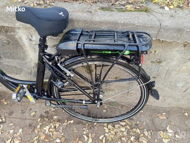 28 цола електрически алуминиев велосипед с 7 скорости усилени капли амортисьори предни като нов, снимка 8 - Велосипеди - 52547876